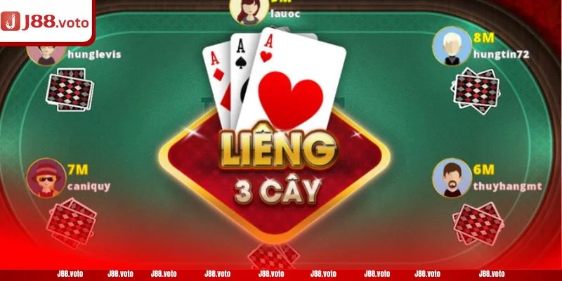 Bài liêng là game chơi được săn đón tại nhà cái J88.